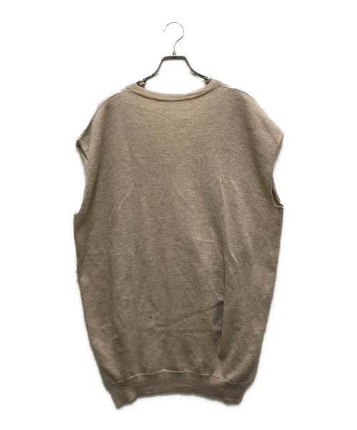 Maison Margiela（メゾンマルジェラ）Maison Margiela (メゾンマルジェラ) ニットベスト ベージュ サイズ:Mの古着・服飾アイテム