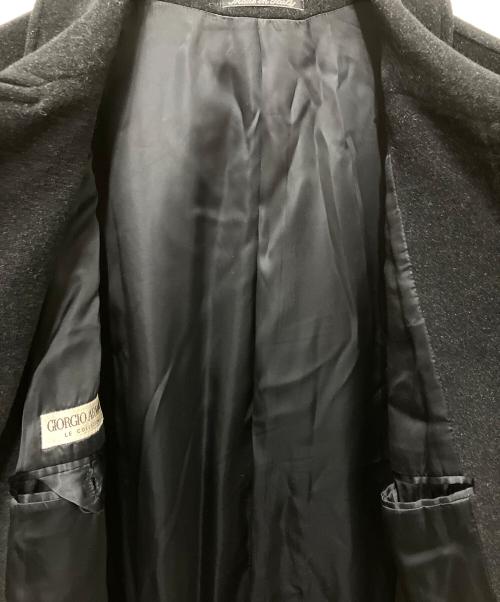 GIORGIO ARMANI（ジョルジオアルマーニ）GIORGIO ARMANI (ジョルジオアルマーニ) 90s～00s ウールチェスターコート ブラック サイズ:32の古着・服飾アイテム