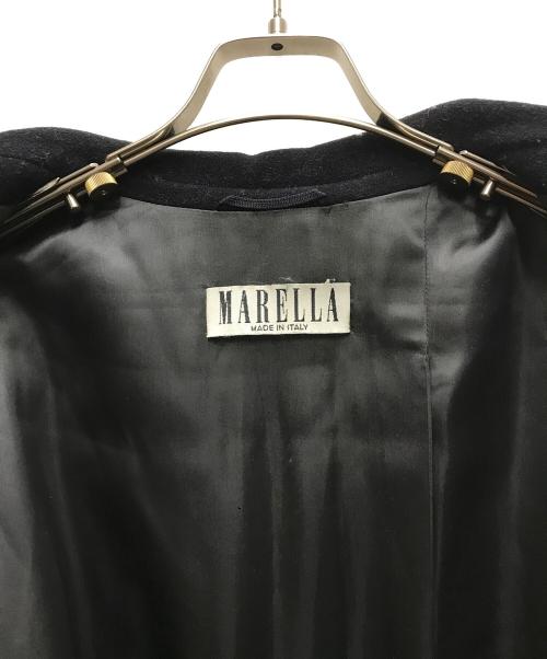 MARELLA（マレーラ）MARELLA (マレーラ) カシミヤブレンドPコート ネイビー サイズ:42の古着・服飾アイテム