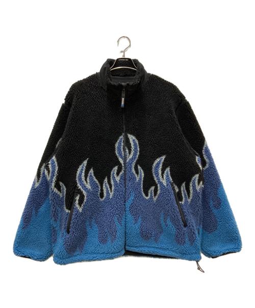 RADIALL（ラディアル）RADIALL (ラディアル) FLAMES - ZIP UP BLOUSON ブラック サイズ:Lの古着・服飾アイテム