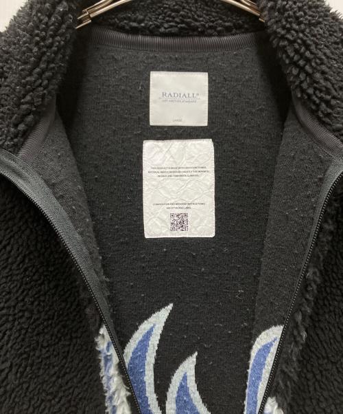RADIALL（ラディアル）RADIALL (ラディアル) FLAMES - ZIP UP BLOUSON ブラック サイズ:Lの古着・服飾アイテム