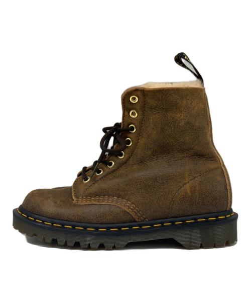 Dr.Martens（ドクターマーチン）Dr.Martens (ドクターマーチン) 1460 Pascal Shearling 8ホールブーツ ブラウン サイズ:24.5ｃｍの古着・服飾アイテム