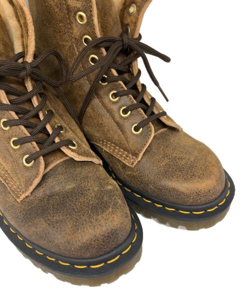Dr.Martens（ドクターマーチン）Dr.Martens (ドクターマーチン) 1460 Pascal Shearling 8ホールブーツ ブラウン サイズ:24.5ｃｍの古着・服飾アイテム