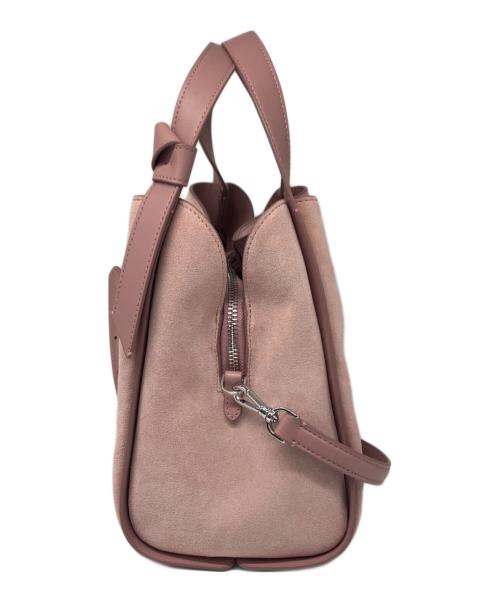 Kate Spade（ケイトスペード）Kate Spade (ケイトスペード) ノット スエード コンバーチブル キャリーオール ピンクの古着・服飾アイテム