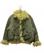 MAISON SPECIALメゾンスペシャル）の古着「Reversible Fur Blouson」｜グリーン