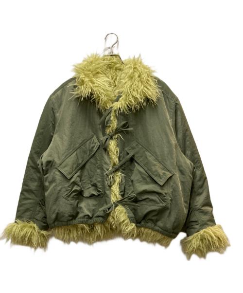 MAISON SPECIAL（メゾンスペシャル）MAISON SPECIAL (メゾンスペシャル) Reversible Fur Blouson グリーン サイズ:FREEの古着・服飾アイテム