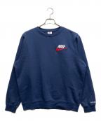 NIKE×SUPREMEナイキ×シュプリーム）の古着「クルーネックロゴスウェット」｜ネイビー