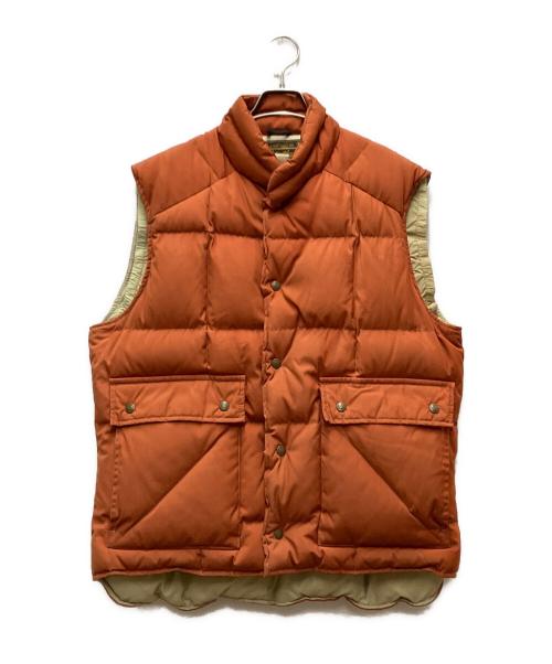 Eddie Bauer（エディーバウアー）Eddie Bauer (エディーバウアー) 70-80`Sダウンベスト オレンジ サイズ:不明の古着・服飾アイテム