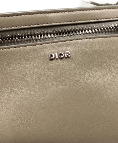 Dior（ディオール）Dior (ディオール) レザーボディバッグ ベージュの古着・服飾アイテム