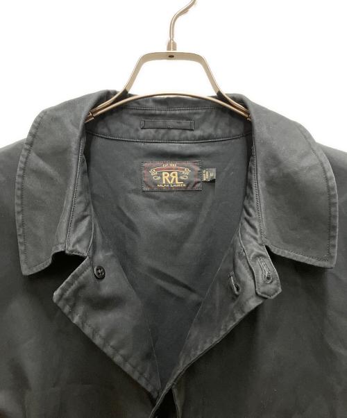 RRL（ダブルアールエル）RRL (ダブルアールエル) コットンステンカラーコート ブラック サイズ:LLの古着・服飾アイテム