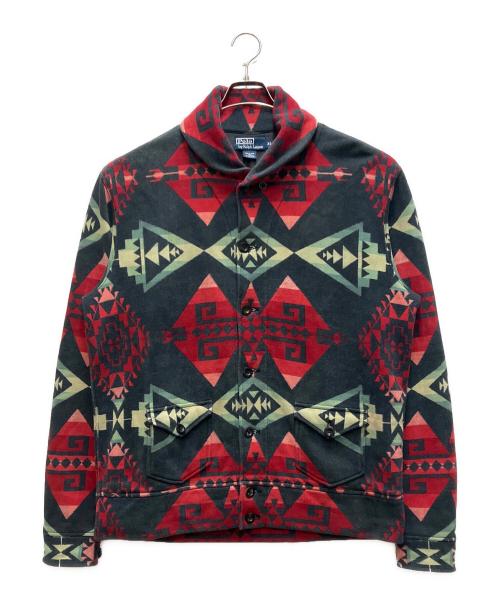 POLO RALPH LAUREN（ポロ・ラルフローレン）POLO RALPH LAUREN (ポロ・ラルフローレン) ネイティブスウェットショールカラーカバーオール マルチカラー サイズ:XLの古着・服飾アイテム