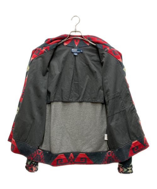 POLO RALPH LAUREN（ポロ・ラルフローレン）POLO RALPH LAUREN (ポロ・ラルフローレン) ネイティブスウェットショールカラーカバーオール マルチカラー サイズ:XLの古着・服飾アイテム