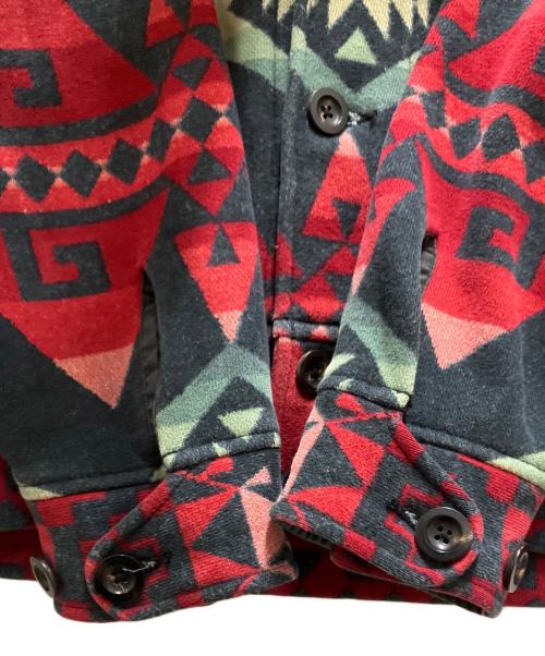 POLO RALPH LAUREN（ポロ・ラルフローレン）POLO RALPH LAUREN (ポロ・ラルフローレン) ネイティブスウェットショールカラーカバーオール マルチカラー サイズ:XLの古着・服飾アイテム
