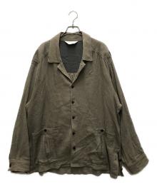 ANCELLM（アンセルム）の古着「CREPE SHIRT JACKET」｜グレー