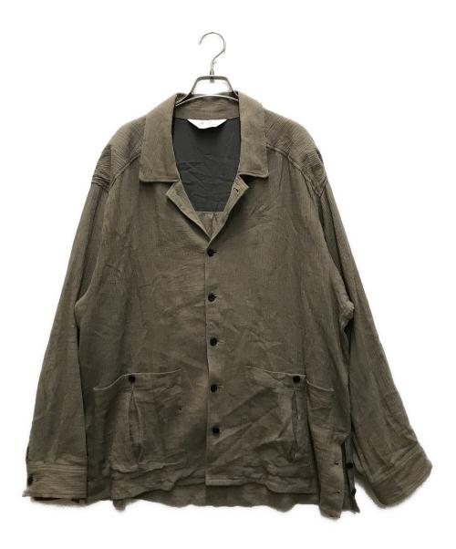 ANCELLM（アンセルム）ANCELLM (アンセルム) CREPE SHIRT JACKET グレー サイズ:1の古着・服飾アイテム