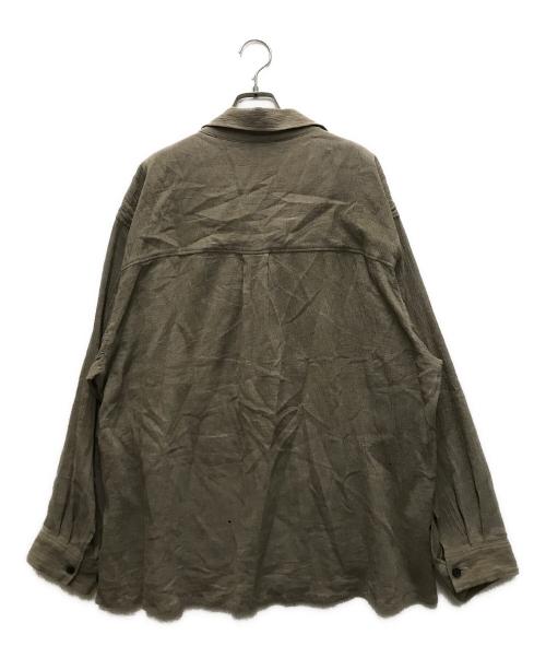 ANCELLM（アンセルム）ANCELLM (アンセルム) CREPE SHIRT JACKET グレー サイズ:1の古着・服飾アイテム