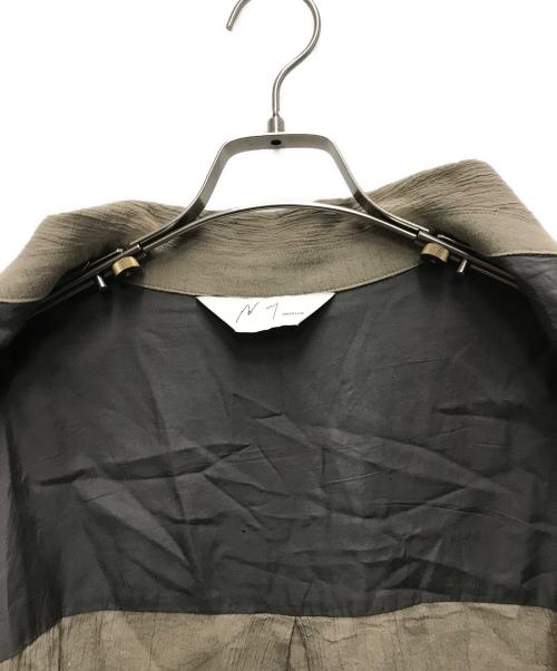 ANCELLM（アンセルム）ANCELLM (アンセルム) CREPE SHIRT JACKET グレー サイズ:1の古着・服飾アイテム