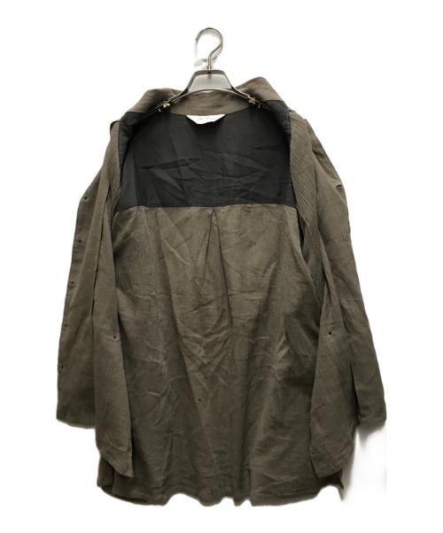 ANCELLM（アンセルム）ANCELLM (アンセルム) CREPE SHIRT JACKET グレー サイズ:1の古着・服飾アイテム