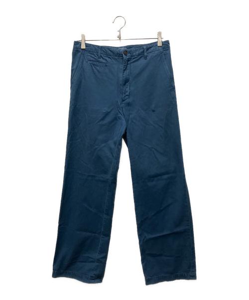 AURALEE（オーラリー）AURALEE (オーラリー) PRODUCT DYED FINX GABARDINE PANTS ブルー サイズ:3の古着・服飾アイテム