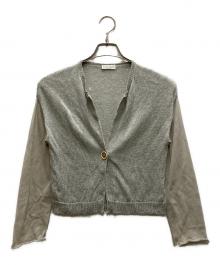 BRUNELLO CUCINELLI（ブルネロクチネリ）の古着「リネンシルクラメカーディガン」｜グレー