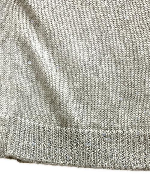 BRUNELLO CUCINELLI（ブルネロクチネリ）BRUNELLO CUCINELLI (ブルネロクチネリ) リネンシルクラメカーディガン グレー サイズ:Mの古着・服飾アイテム
