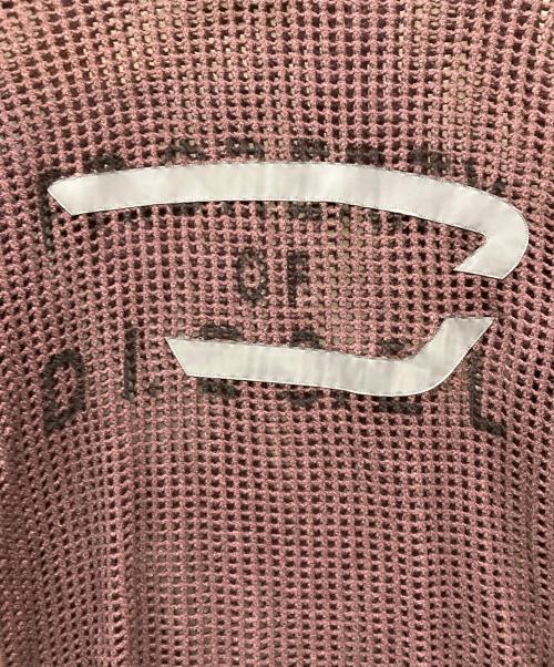 DIESEL（ディーゼル）DIESEL (ディーゼル) K-ROCH メッシュニット ボルドー サイズ:Mの古着・服飾アイテム