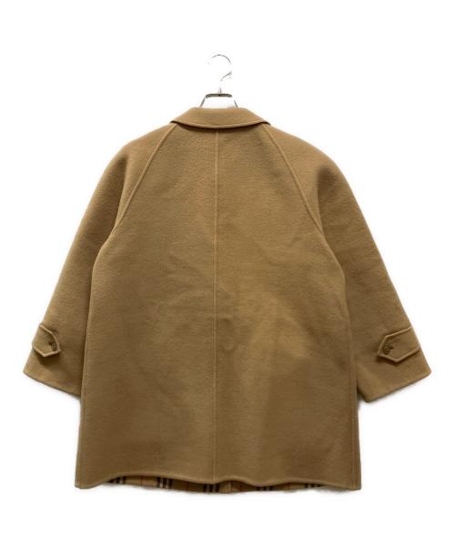 Burberry's（バーバリーズ）Burberry's (バーバリーズ) ノヴァチェック リバーシブル ラムウールコート ブラウン サイズ:9AB2の古着・服飾アイテム
