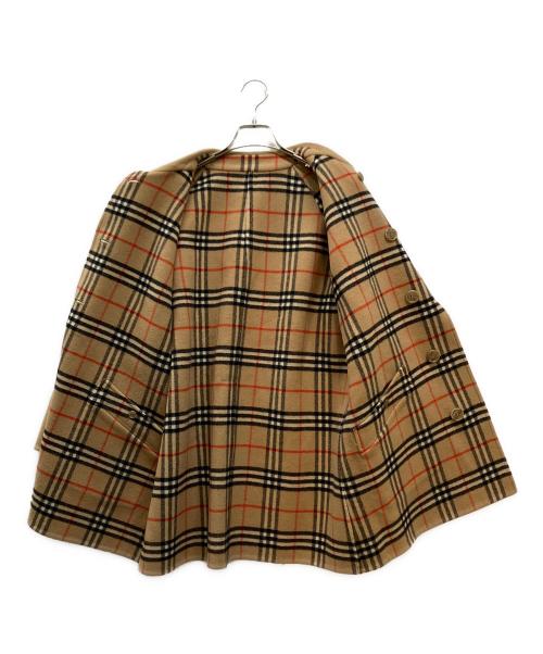 Burberry's（バーバリーズ）Burberry's (バーバリーズ) ノヴァチェック リバーシブル ラムウールコート ブラウン サイズ:9AB2の古着・服飾アイテム