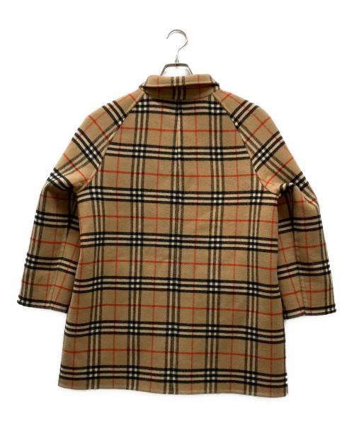 Burberry's（バーバリーズ）Burberry's (バーバリーズ) ノヴァチェック リバーシブル ラムウールコート ブラウン サイズ:9AB2の古着・服飾アイテム
