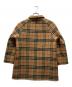 中古・古着 Burberry's (バーバリーズ) ノヴァチェック リバーシブル ラムウールコート ブラウン サイズ:9AB2：35000円