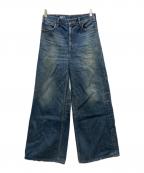 CELINEセリーヌ）の古着「Middle Rise Flare Surf Jeans Dark Union Wash Denim」｜インディゴ