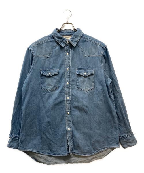 CELINE（セリーヌ）CELINE (セリーヌ) ウエスタンデニムシャツ インディゴ サイズ:Mの古着・服飾アイテム