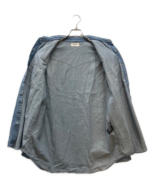CELINE（セリーヌ）CELINE (セリーヌ) ウエスタンデニムシャツ インディゴ サイズ:Mの古着・服飾アイテム