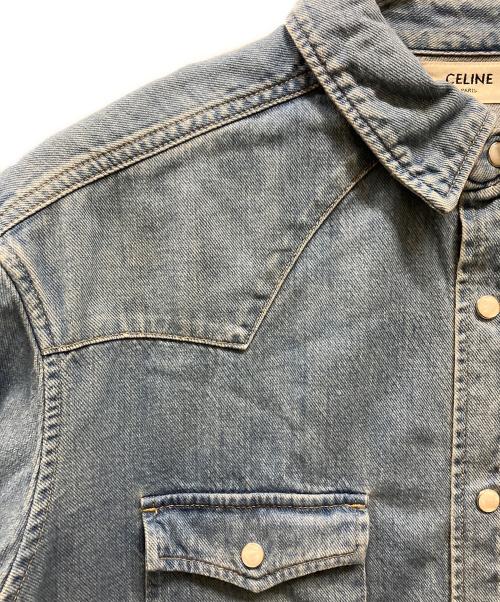 CELINE（セリーヌ）CELINE (セリーヌ) ウエスタンデニムシャツ インディゴ サイズ:Mの古着・服飾アイテム
