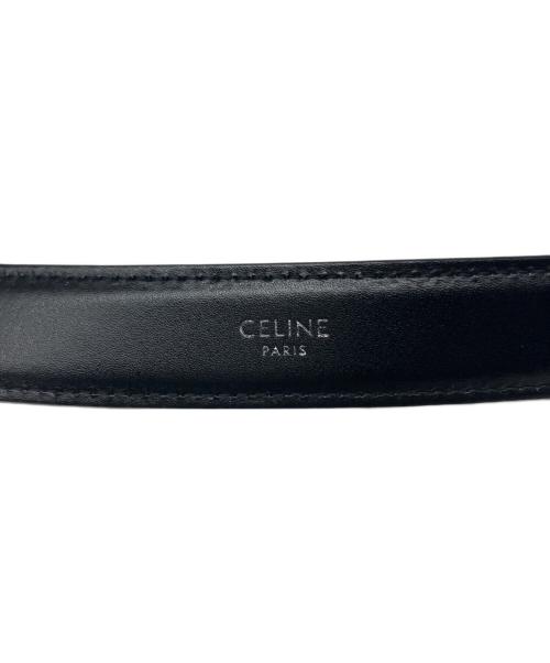 CELINE（セリーヌ）CELINE (セリーヌ) レザーベルト ブラックの古着・服飾アイテム