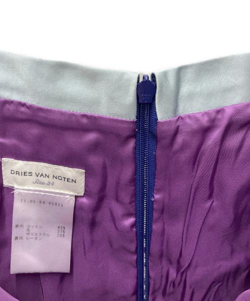 DRIES VAN NOTEN（ドリスヴァンノッテン）DRIES VAN NOTEN (ドリスヴァンノッテン) 花柄スカート パープル サイズ:34の古着・服飾アイテム