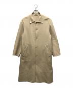 AURALEEオーラリー）の古着「SUPER FINE MELTON SOUTIEN COLLAR COAT」｜ベージュ