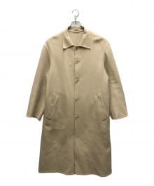AURALEE（オーラリー）の古着「SUPER FINE MELTON SOUTIEN COLLAR COAT」｜ベージュ