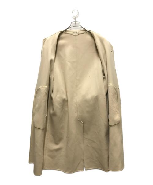 AURALEE（オーラリー）AURALEE (オーラリー) SUPER FINE MELTON SOUTIEN COLLAR COAT ベージュ サイズ:5の古着・服飾アイテム