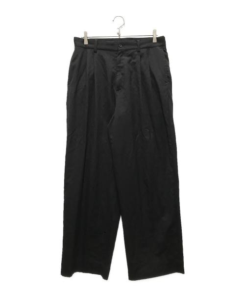 stein（シュタイン）stein (シュタイン) LONG WIDE TROUSERS ブラック サイズ:Lの古着・服飾アイテム