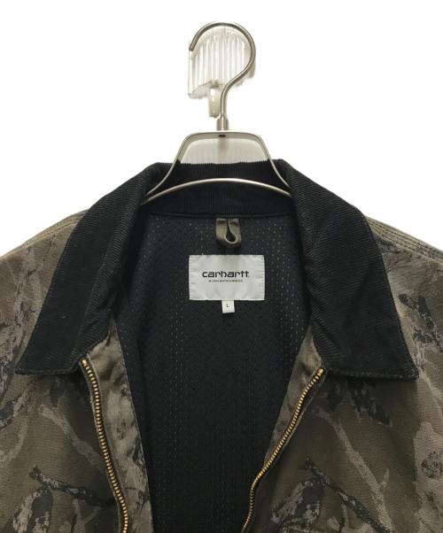 Carhartt WIP（カーハート ワーク イン プログレス）CARHARTT WIP (カーハート ワーク イン プログレス) カモ柄デトロイトジャケット カーキ サイズ:Ｌの古着・服飾アイテム