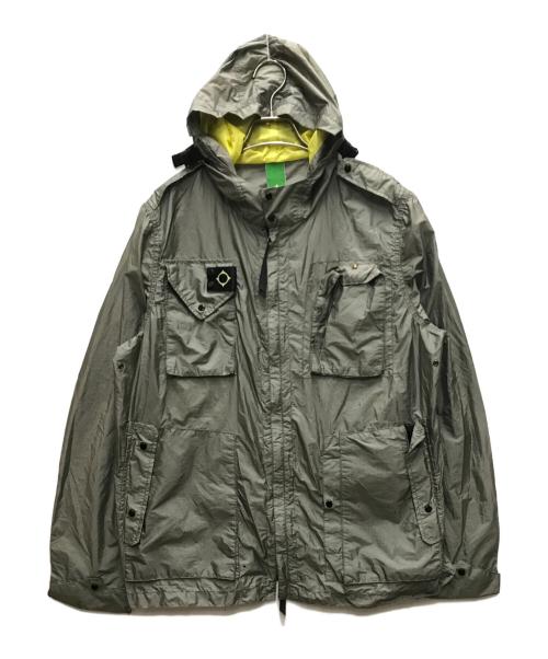 MA.STRUM（マストラム）MA.STRUM (マストラム) ギミックナイロンジャケット カーキ サイズ:Lの古着・服飾アイテム