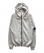 C.P COMPANYシーピーカンパニー）の古着「ゴーグルニットジップパーカー」｜ホワイト