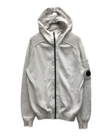 C.P COMPANY（シーピーカンパニー）の古着「ゴーグルニットジップパーカー」｜ホワイト