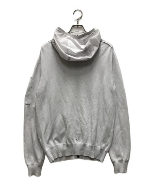 C.P COMPANY（シーピーカンパニー）C.P COMPANY (シーピーカンパニー) ゴーグルニットジップパーカー ホワイト サイズ:52の古着・服飾アイテム