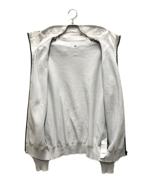 C.P COMPANY（シーピーカンパニー）C.P COMPANY (シーピーカンパニー) ゴーグルニットジップパーカー ホワイト サイズ:52の古着・服飾アイテム