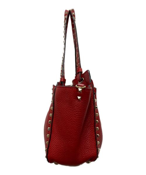VALENTINO GARAVANI（ヴァレンティノ・ガラヴァーニ）VALENTINO GARAVANI (ヴァレンティノ・ガラヴァーニ) 2WAYバッグ レッドの古着・服飾アイテム