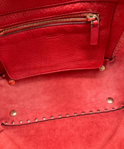 VALENTINO GARAVANI（ヴァレンティノ・ガラヴァーニ）VALENTINO GARAVANI (ヴァレンティノ・ガラヴァーニ) 2WAYバッグ レッドの古着・服飾アイテム