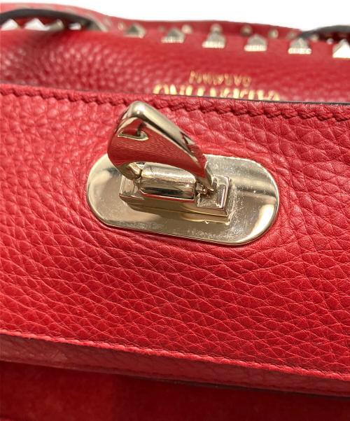 VALENTINO GARAVANI（ヴァレンティノ・ガラヴァーニ）VALENTINO GARAVANI (ヴァレンティノ・ガラヴァーニ) 2WAYバッグ レッドの古着・服飾アイテム