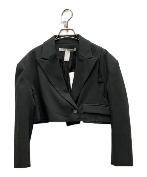 JOSE MOON（ジョゼムーン）JOSE MOON (ジョゼムーン) クロップショートテーラードJKT グレー サイズ:FREEの古着・服飾アイテム